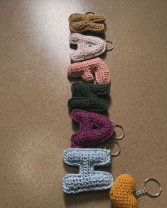 Crochet Initial Keychains