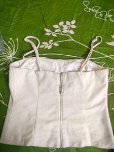 White Strappy Tank Top