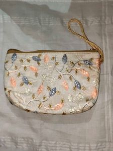 Embroidered Clutch