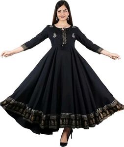 Elegant Black Ethnic Gown