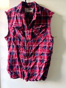 Urban Pipeline Plaid Flannel Vest
