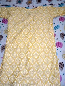Yellow A Line Kurta
