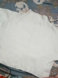 Cozy White Knit Sweater