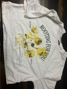 Floral Print White T-Shirt