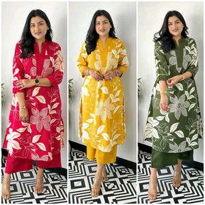 Summer Special Offer Kurti Set in 3 Colour
