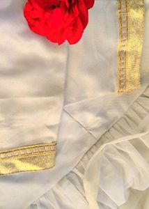 Embroidered Anarkali Dress With Golden Design