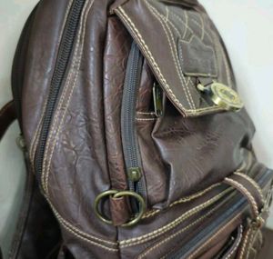 Authentic Vintage Diesel Leather Backpack 🎒