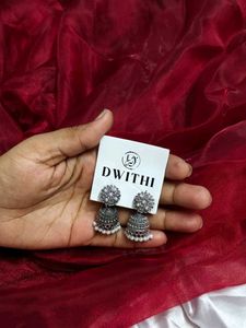 Dwithi Jhumka Earrings