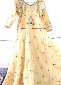 Elegant Embroidered Anarkali Gown