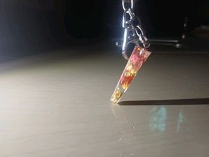 Hand made Floral Resin Keychain