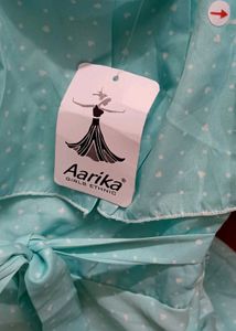 Polka Dot Blue Ruffle Dress