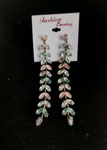 Beautiful Stoned Long Earrings