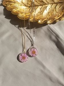 Real Flower Pendant Necklace🌼