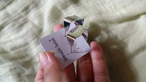 Square Silver Earrings
