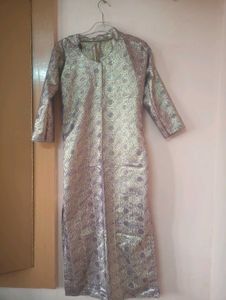 Elegant Brocade Kurta with Palazzo Set