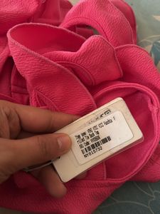 Fuschia Frilled tie Back Top