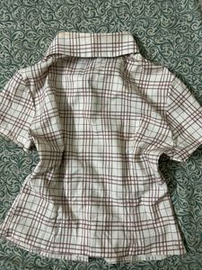 ⋆🐾° Cute Plaid Button-Down Top