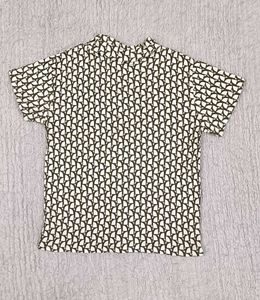 Patterned Short Sleeve Top For Women