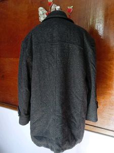 Elegant Charcoal Wool Coat