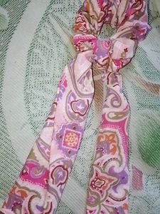 Pink scrunchie