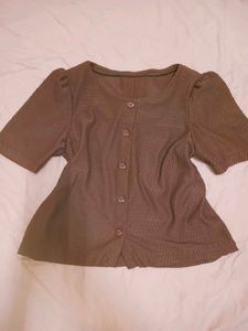 Brown Fancy Top