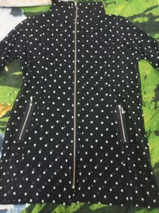 Stylish Soft Neted Polka Dotted Top
