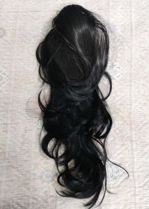 Black Curly Ponytail Extension,Only 1 time Used☺️