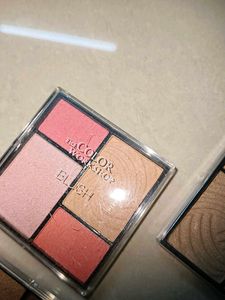 Combo Of Blush, Bronzer, Contour, Strobing