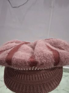 Woollen Cap In Hat Style
