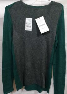 Stylish Green & Grey Sweater