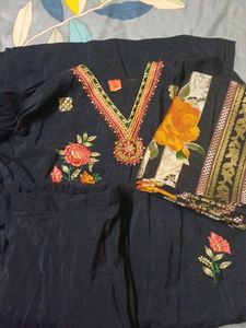 Navy Blue Kurta Set And Suits
