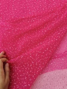 Sparkling Pink Net Fabric