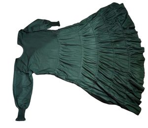 Dark Green Tiered Maxi Dress