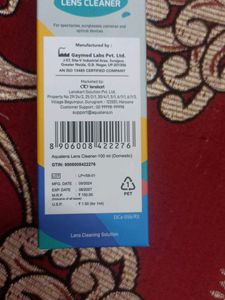 Aqualens Lens Cleaner