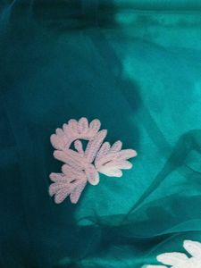 New One Emerald Green Embroidered Anarkali