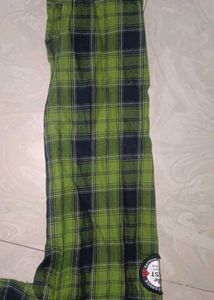 Boys Green Plaid Shirt