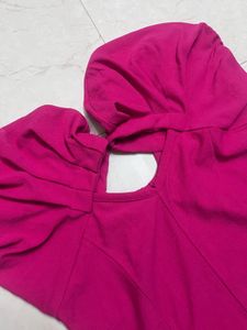 Pink Puff crop Top