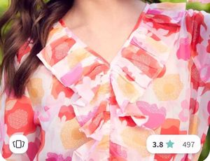 pink abstract top💓