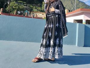 1200₹ Black Embroidery Anarkali With Dupatta 🖤