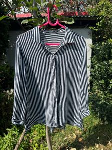 Striped Button-Down Shirt