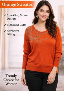 Sparkling Orange sweater.