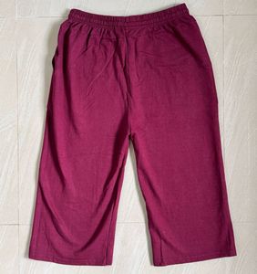 Maroon Capri Pants