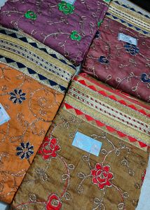 Brown Red Dress Material