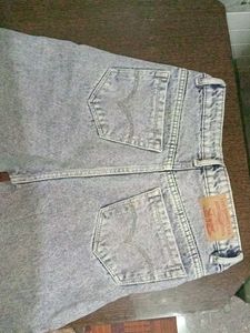 Black Color And Blue Denim Jeans