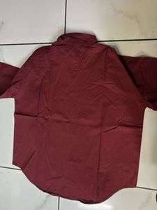 Burgundy Button-Down Shirt