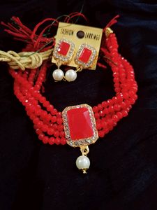 Combo Of 2 Choker Set , 5 Rubber... Colours Avail