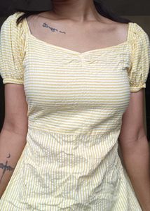 Yellow Striped Dress💛