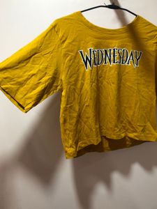 Yellow Wednesday Adams  Tee