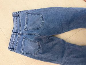 Vintage Wash Straight Leg Jeans