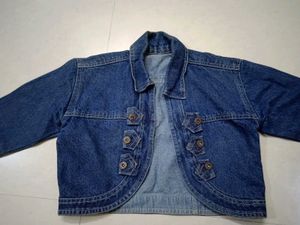 Vintage Cropped Denim Jacket